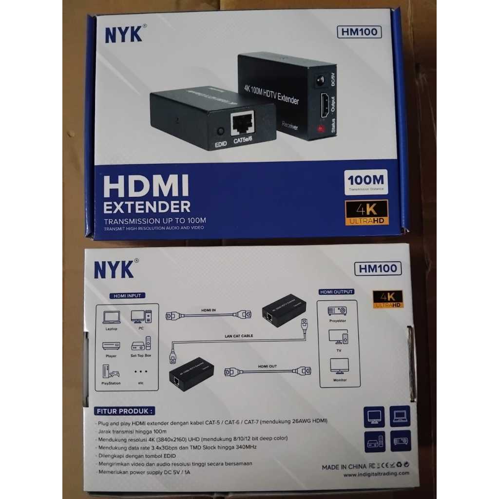 NYK HDMI EXTENDER 100M RJ45
