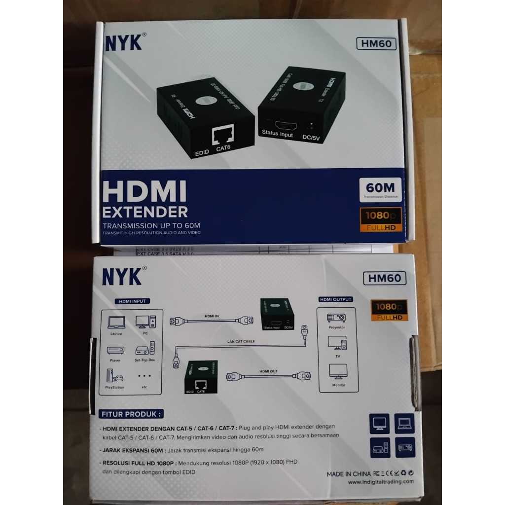 NYK HDMI EXTENDER 60M RJ45