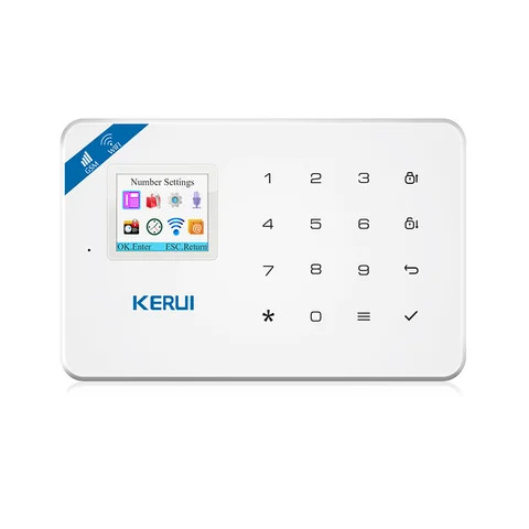 KERUI ALARM GSM DAN WIFI (FREE 2 SENSOR 2 REMOTE 1 SIREN)