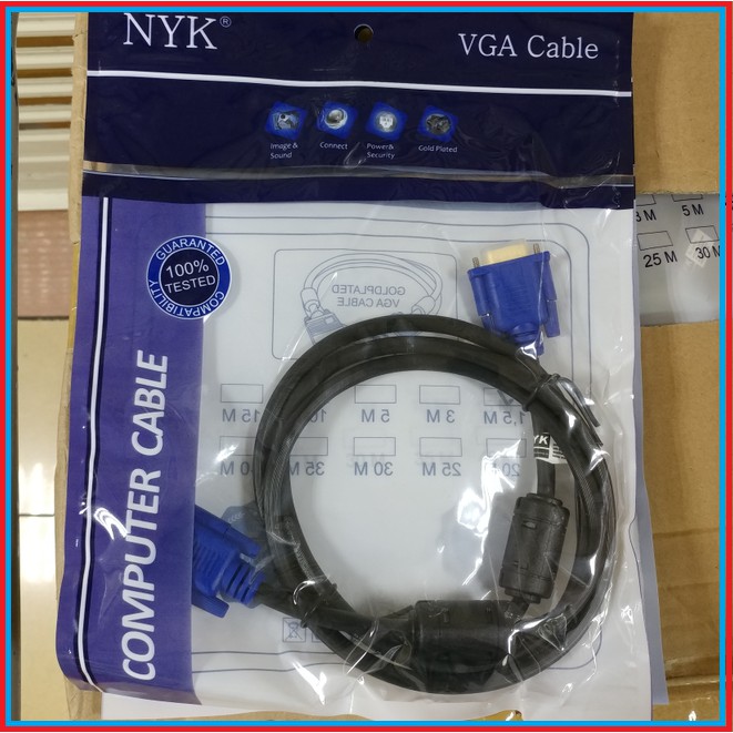 NYK VGA 1,5M GOLD PLATE