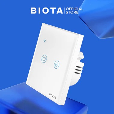 BIOTA SMART SWITCH 2 GANG WHITE